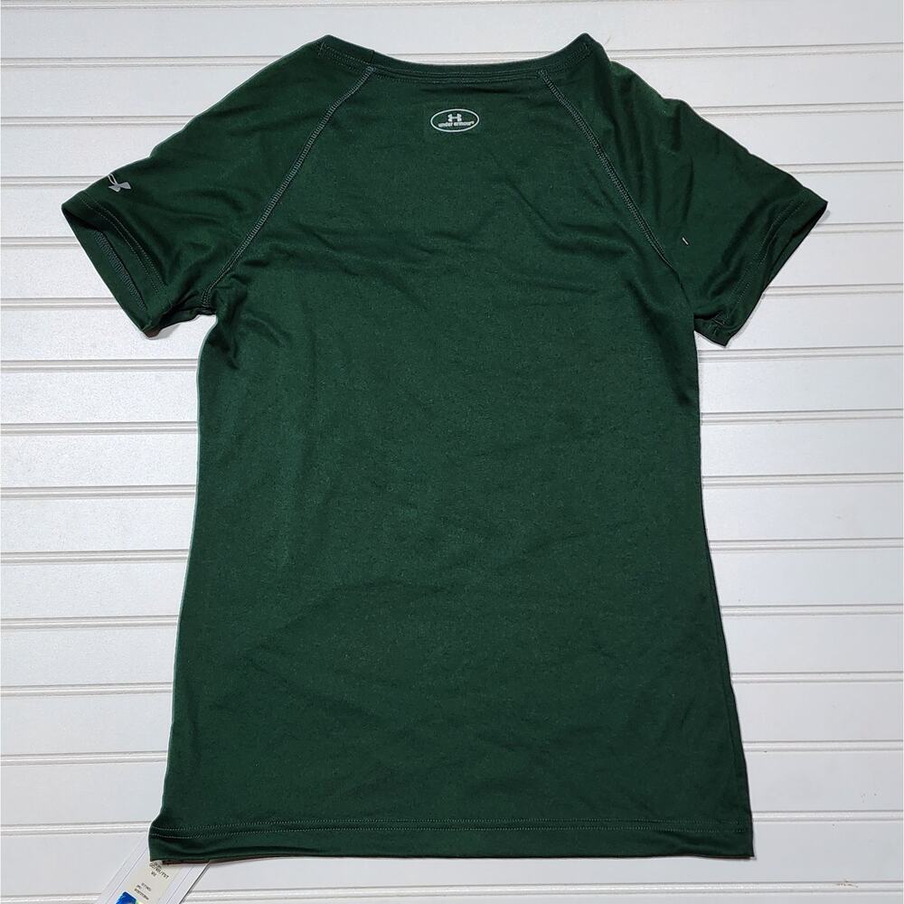 NWT Under Armour Women's Colorado State Rams Semi-Fitted T-Shirt Size S Green - Picture 3 of 7